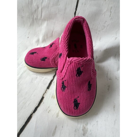Childrens Polo Ralph Lauren Corduroy, Slip Ons Size 5 - Picture 2 of 6